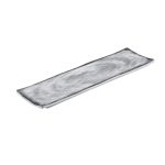 BNOV - RECTANGULAR MELAMINE PLATTER LIGHT GREY/DARK GREY 36.8 x 10.7 x 2.1 CM