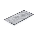 BNOV RECTANGULAR MELAMINE PLATTER LIGHT GREY 35.5 x 18 x 2 CM