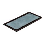 BNOV - RECTANGULAR MELAMINE PLATTER DARK GREY/BLACK 45.8 x 20.8 x 1.7 CM