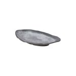 BNOV - OVAL MELAMINE PLATTER LIGHT GREY/DARK GREY 27.8 x 14 x 4.2 CM