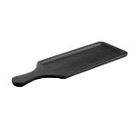 *DISCONTINUED - BNOV - RECTANGULAR MELAMINE PLATTER WITH HANDLE BLACK 60 x 14 x 2 CM