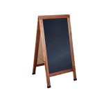 NOV - CHALK BOARD DOUBLE-SIDED CURVED BROWN 60 x 122 CM