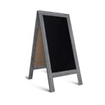 NOV - CHALK BOARD DOUBLE-SIDED CURVED GREY 69 x 145 CM
