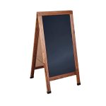NOV - CHALK BOARD DOUBLE-SIDED CURVED BROWN 69 x 145 CM