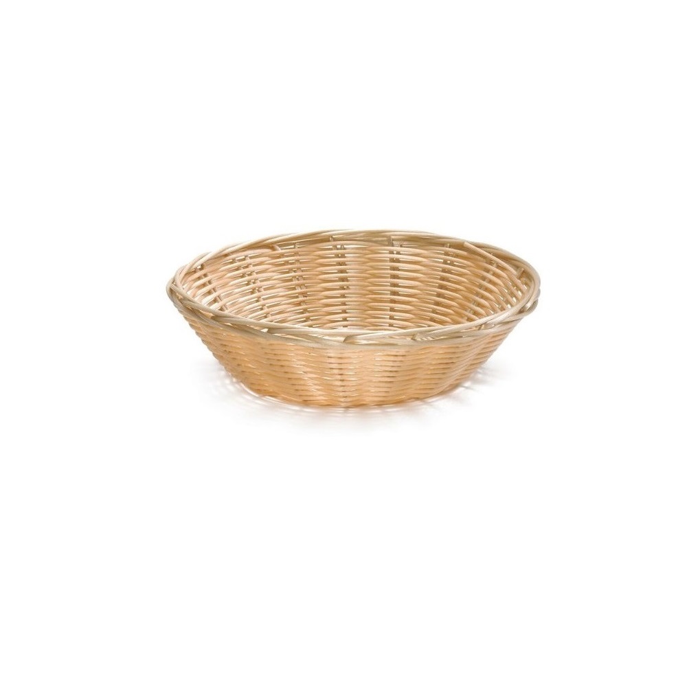 1175W.jpg TC - NATURAL SERVING BASKET ROUND 21.5 x 5 CM - Image 1