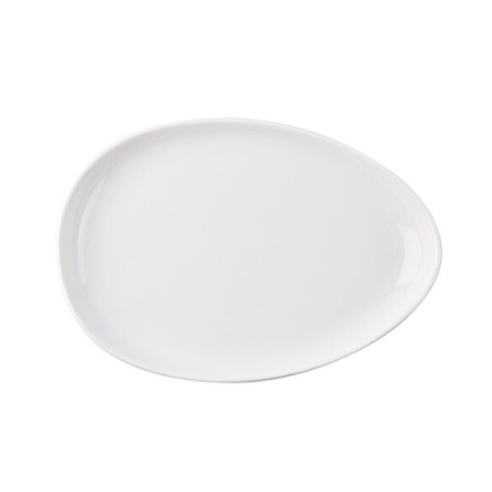 176-0135.jpg ALAR - SILICE WHITE ALPHA OVAL TRAY 36 x 25 CM - Image 1