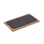 COMAS - ACACIA BOARD WITH SLATE 34.5 x 19.5 CM