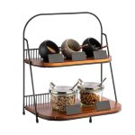 APS - 2 TIER WOOD TRAY STAND 35.5 x 21 x 40 CM - Image 2