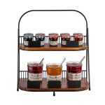 APS - 2 TIER WOOD TRAY STAND 35.5 x 21 x 40 CM - Image 3