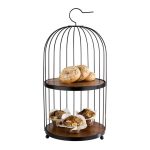 APS - BUFFET STAND BIRDCAGE 2 WOODEN TIER 26 x 54 CM - Image 3