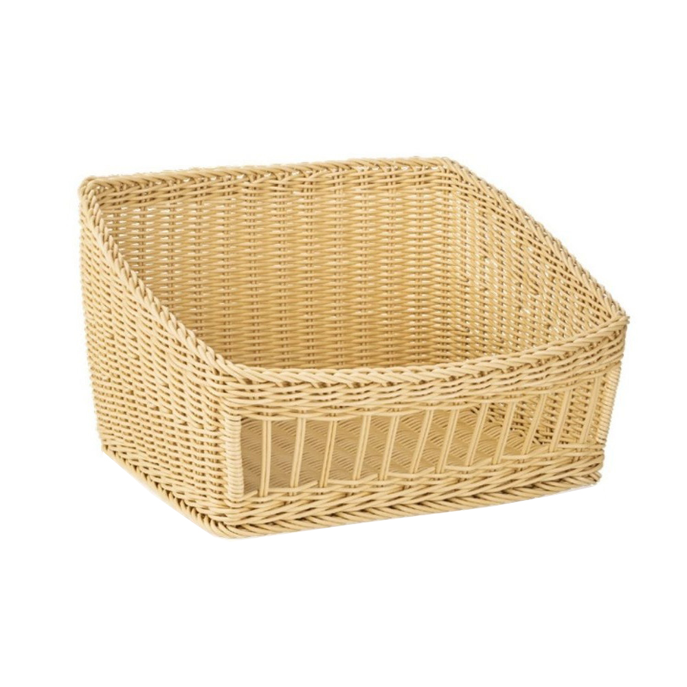 5087345.jpg WAS - WEAVER PRO BASKET RECTANGULAR 45 x 40 x 27 CM LIGHT BEIGE - Image 1