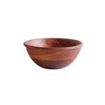 ASH - ACACIA WOODEN ROUND BOWL 20 x 8 CM - Image 2