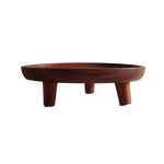 ASH - ACACIA WOODEN FOOTED ROUND TRAY 30 x 7 CM - Image 2