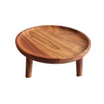 ASH - ACACIA WOODEN FOOTED TRAY 30 x 14 CM