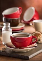 *DISCONTINUED - UTOPIA - BARISTA RED FLAT WHITE CUP 16 CL - Image 2