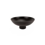 MT - OLEIROS BLACK BUFFET FOOTED BOWL 25.5 x 12 CM