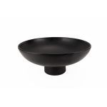 MT - OLEIROS BLACK BUFFET FOOTED BOWL 35.5 x 14 CM
