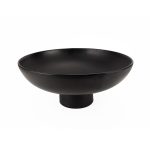 MT - OLEIROS BLACK BUFFET FOOTED BOWL 40 x 11.5 CM