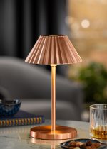 UTOPIA - ARUBA LED CORDLESS LAMP 23 CM BRUSHED COPPER - Image 2