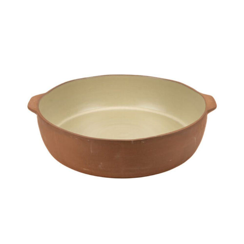 K724.VD1219-66.jpg MT - TERRA CREAM ROUND BAKER DISH 30 x 7 CM - Image 1