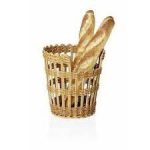 *DISCONTINUED - WAS - BAGUETTE BASKET ROUND WENGE 24 x 27.5 CM