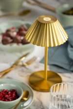UTOPIA - ARUBA LED CORDLESS LAMP 23 CM GOLD - Image 3