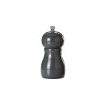 *DISCONTINUED - LEONE - WOODEN DARK GREY SALT AND PEPPER MILL 11.5 CM