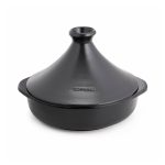 TOPGRES - STONEWARE CERAMIC TAJINE / INDUCTION / 29.5 x 23 CM - 350 CL / 2 HANDLES / ANTHRACITE