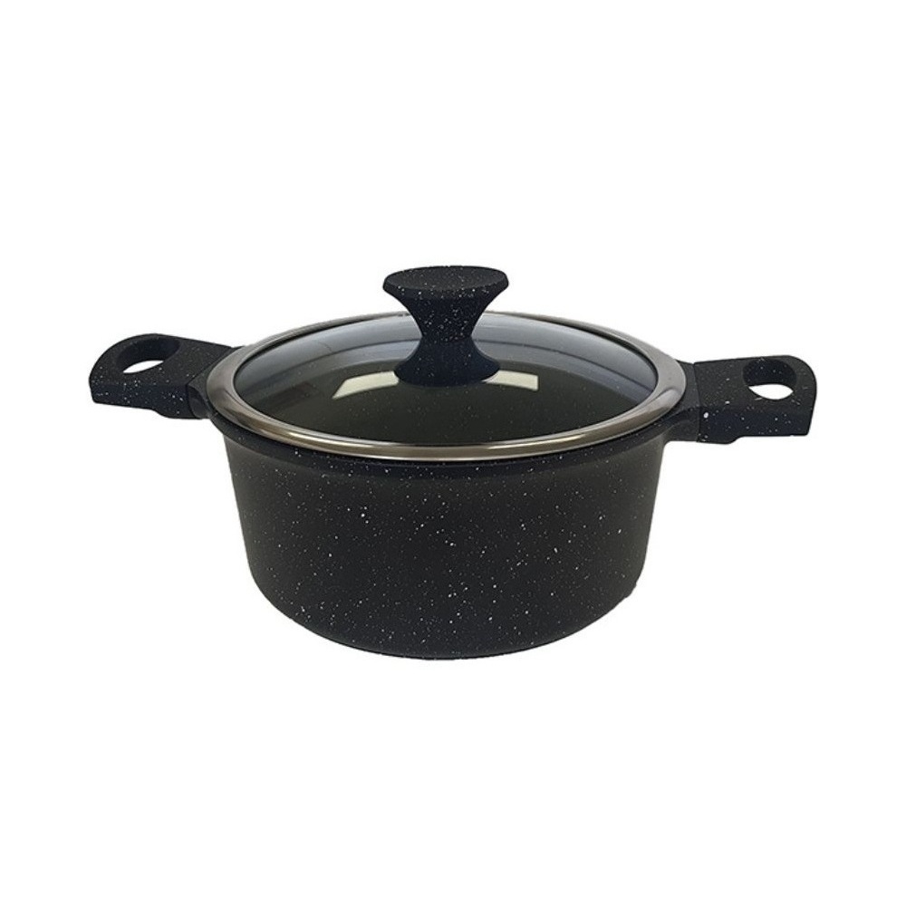 5290423869192.jpg TOU - LAMAR BLACK CASSEROLE WITH LID 24 CM GRATIN INDUCTION KSSTG24 - Image 1