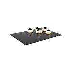 APS - GN TRAY 1/2 ZERO / 32.5 x 26.5 x 1.5 CM MELAMINE BLACK - Image 2