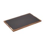 COMAS - ACACIA BOARD WITH SLATE GN 1/1 53 x 32.5 CM