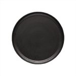 PLATO - WINGS BLACK MATT FLAT PLATE 20 CM