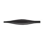 PLATO - WINGS BLACK MATT EARED OVAL INNER SAUCE PLATE 32 x 4 CM