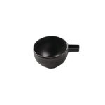 PLATO - WINGS BLACK MATT CAPPUCCINO CUP 220 ML