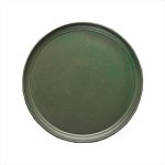 PLATO - WINGS GREEN MATT FLAT PLATE 23 CM