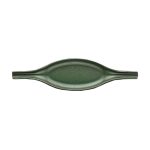 PLATO - WINGS GREEN MATT EARED OVAL INNER SIDE PLATE 32 x 8 CM