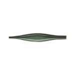 PLATO - WINGS GREEN MATT EARED OVAL INNER SAUCE PLATE 27 x 4.5 CM
