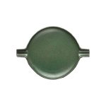 PLATO - WINGS GREEN MATT EARED ROUND PLATE 21 x 15 CM