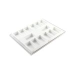 SILIKOMART - BISC01 CLASSIC SET 2 PCS SILICONE MOULD WHITE 87 x 48 x 24 MM