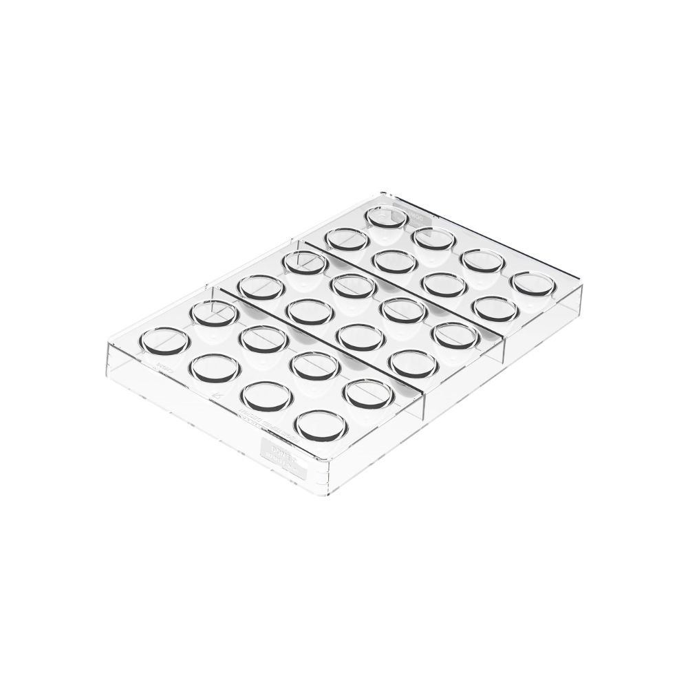 52.930.86.0065.jpg SILIKOMART - KIT DOME 01 TRITAN MOULD 26 x 23 MM + SILICONE MOULD N.24 TRANSPARENT ø18 MM - Image 1