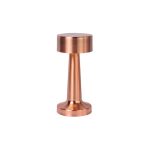 NOV - TABLE LAMP LOW FLAT HEAD RECHARGEABLE METALLIC RUSTIC COPPER 9 x 21 CM / LAMP02