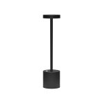 NOV - TABLE LAMP HIGH SLIM SMALL HEAD RECHARGEABLE METALLIC BLACK MATT 8 x 34 CM / LAMP04