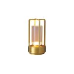 NOV - TABLE LAMP LANTERN RECHARGEABLE ACRYLIC/ALUMINIUM 9 x 17.5 CM / LAMP08