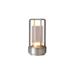 NOV - TABLE LAMP LANTERN RECHARGEABLE ACRYLIC/ALUMINIUM 9 x 17.5 CM / LAMP09