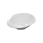 BNOV - IRREGULAR MELAMINE OVAL BOWL WHITE 30.5 x 10.5 x 6.5 CM