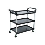 BNOV - THREE LEVEL TROLLEY BLACK 107 x 50 x 99 CM