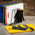 TC - LARGE CUT-RESISTANT GLOVE SET BLACK/BLUE 26 x 18 CM - Image 2