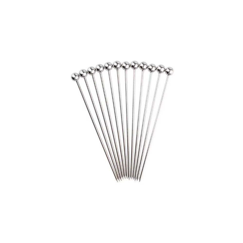 12255.jpg TC - COCKTAIL PICKS SILVER ST/ST SET OF 12 / 1 x 11 CM - Image 1