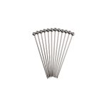 TC - COCKTAIL PICKS GUNMETAL ST/ST SET OF 12 / 1 x 11 CM