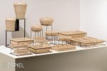 ESPIEL - SYNTHETIC RATTAN ROUND BASKET WITH LID BEIGE 28 x 18 CM - Image 2